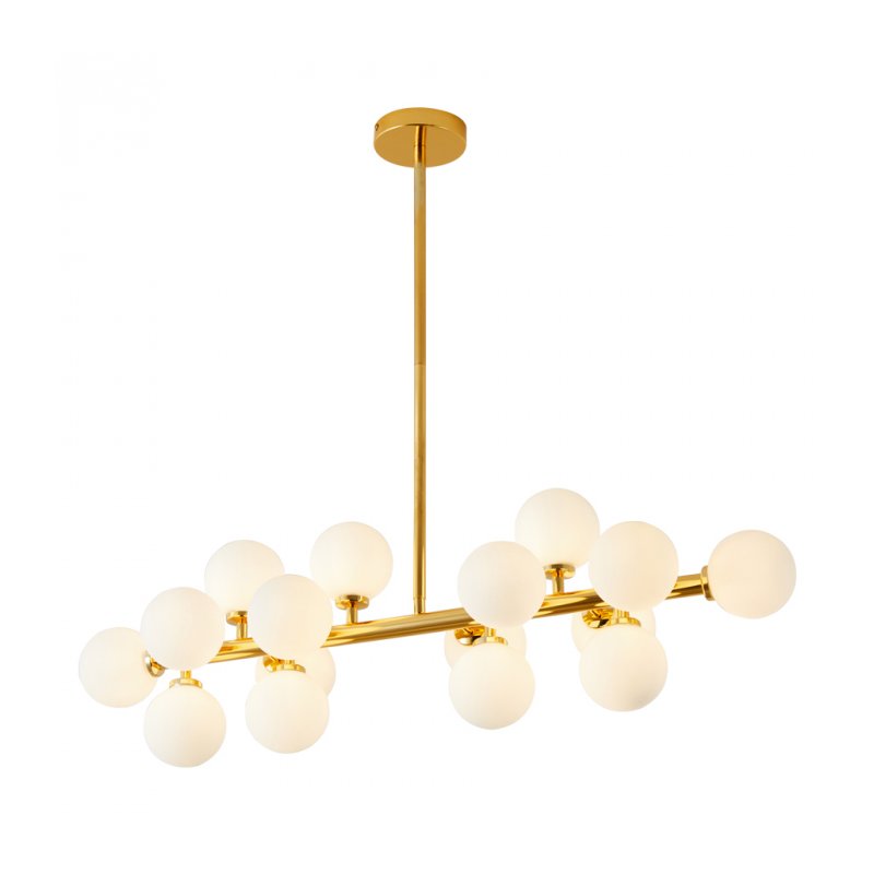 pendente dornan 25x90x25cm metal e vidro dourado nordecor 2422 02