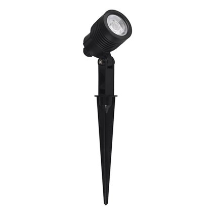 espeto clear led 6w ip65 3000k preto 2073
