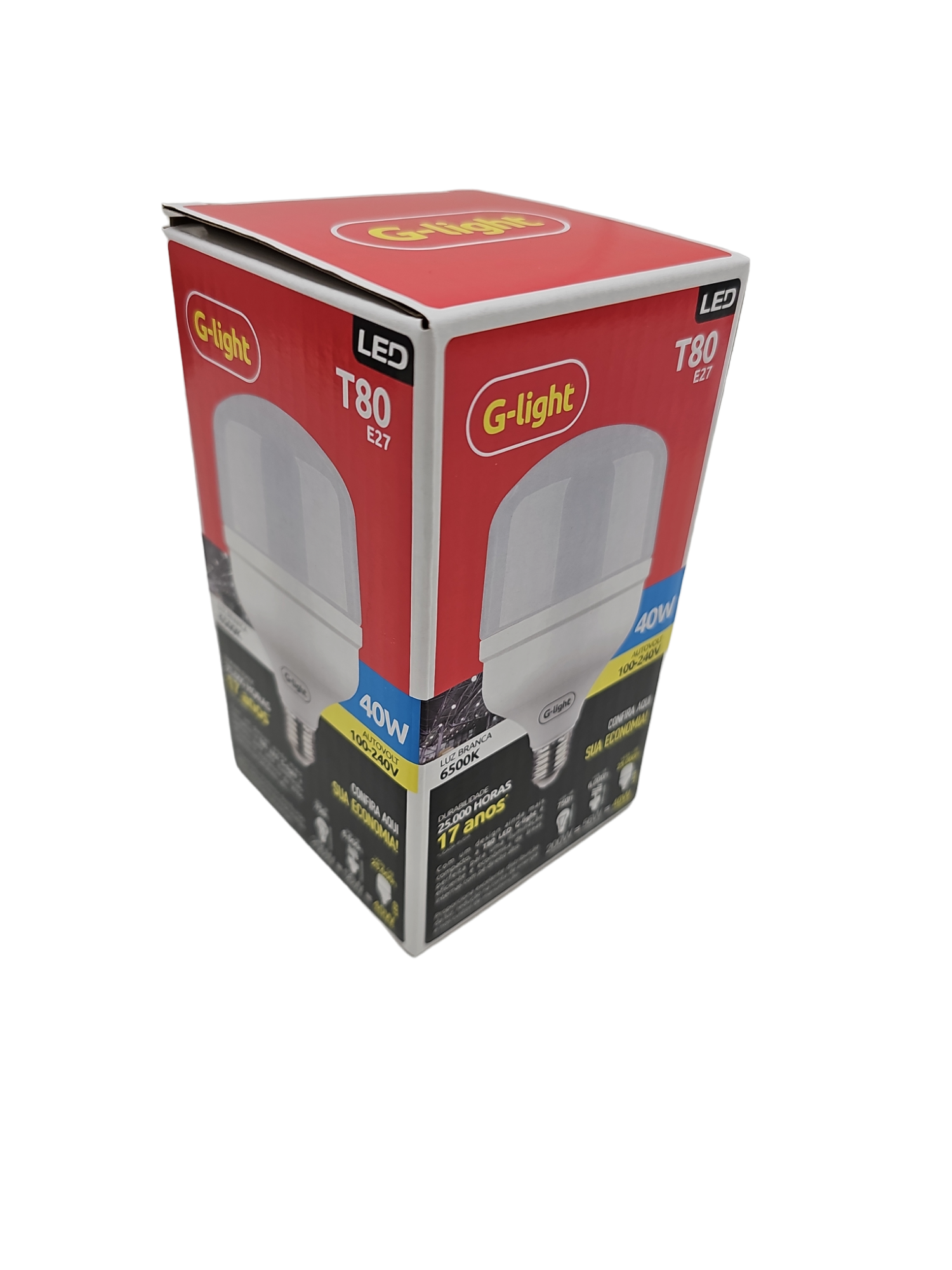 Lampada LED T80 40W e27 Bivolt - Glight, image size:1500x2000