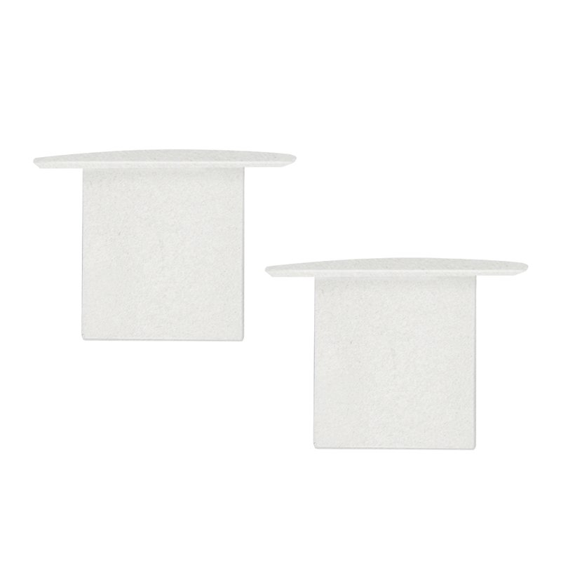 kit 10 tampas perfil line embutir 36mm branco fosco 4938
