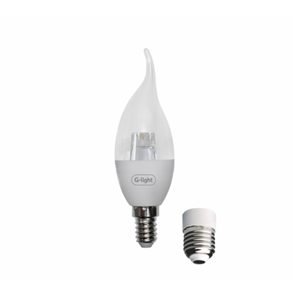 Lampada LED Vela Chama Longa 4W C35 E14 Biv - Glight