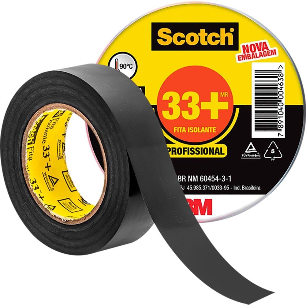 Fita Isolante Profissional 20m Scotch 33+ - 3M