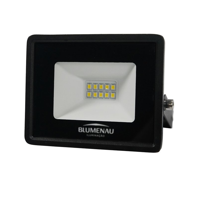 refletor led tech alumnio 10w 6500k preto 1681