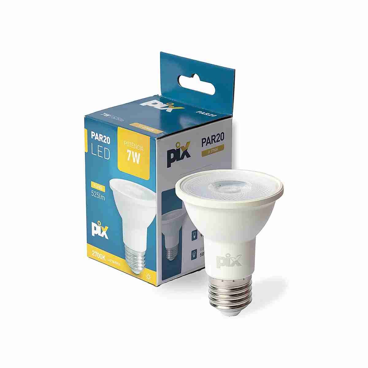 Lampada LED Par20 7W 36º E27 Bivolt - Pix