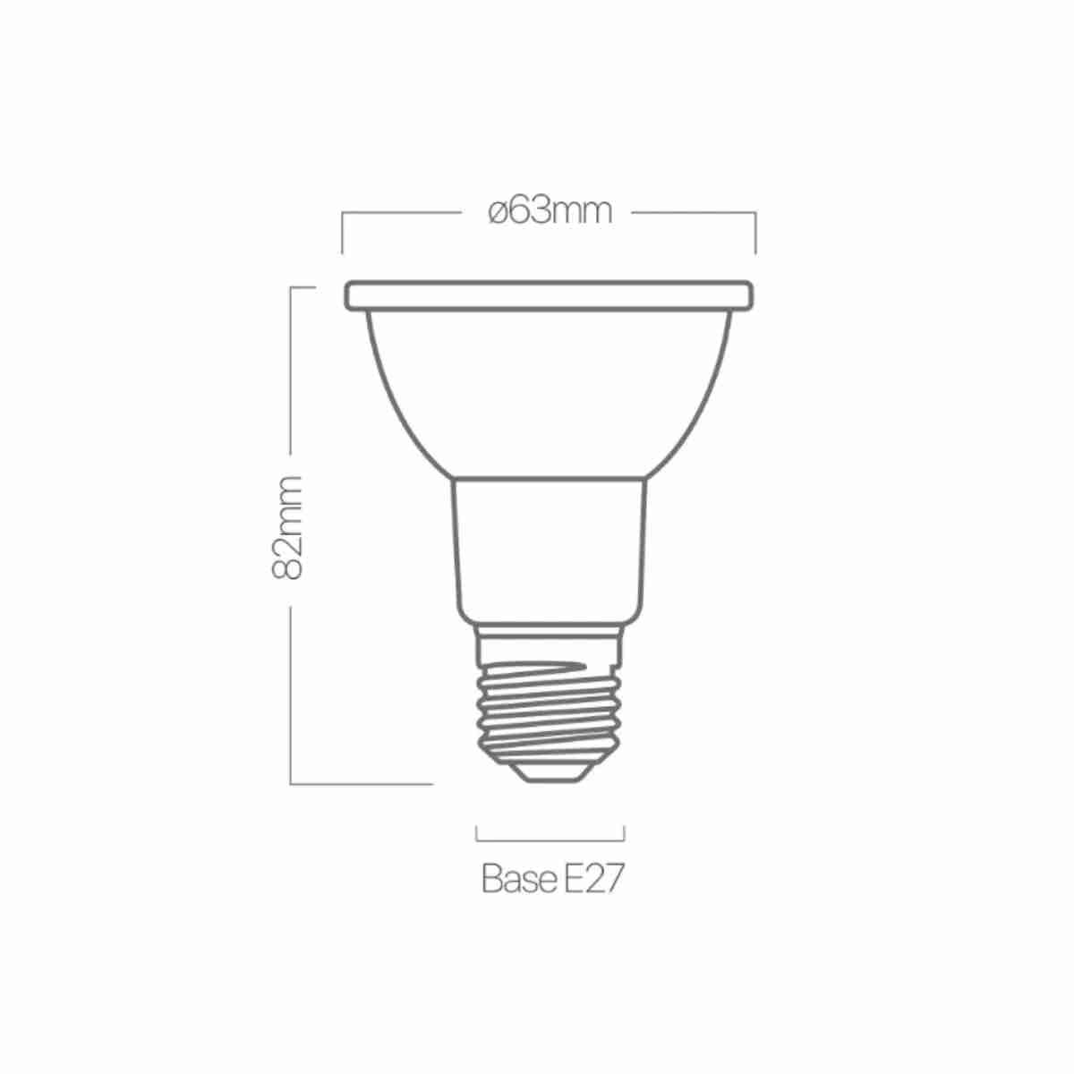 Lampada LED Par20 7W 36º E27 Bivolt - Pix