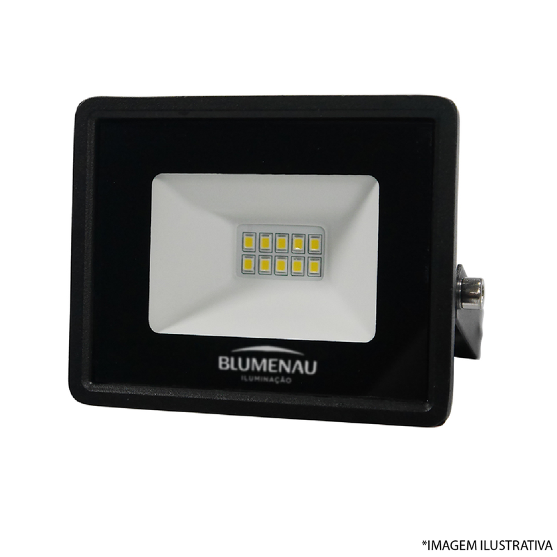 Refletor LED IP65 10W Bivolt Alumínio - Blumenau LOJALUZDOMUNDO