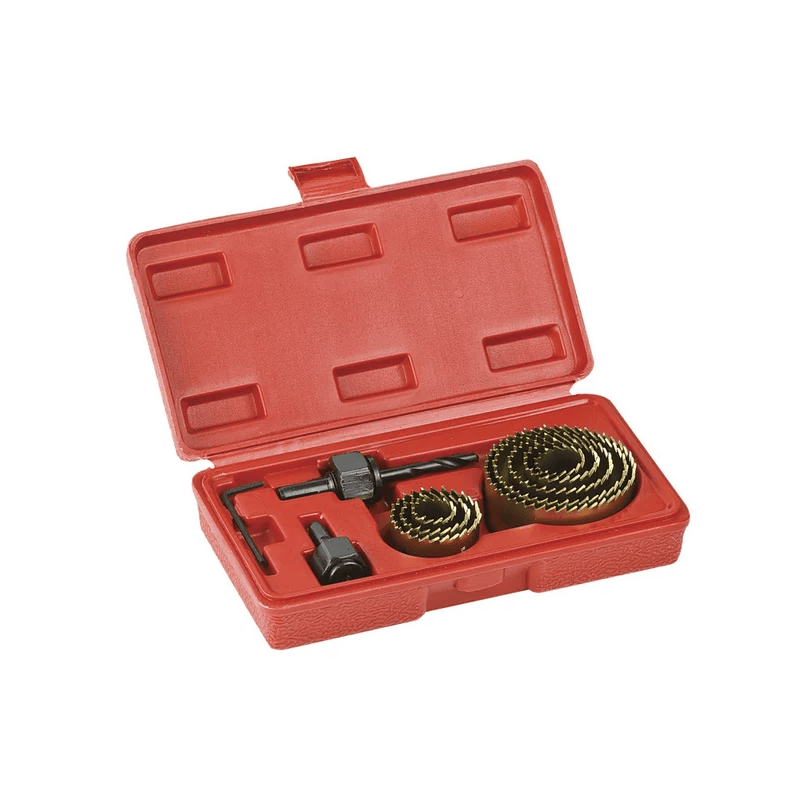 06 kit de serra copo com 11 pecas worker